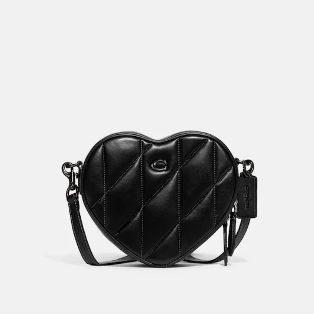 Brand New Coach Heart Crossbody With Quilting